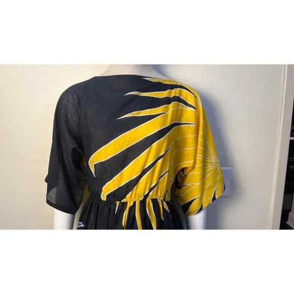 MOLLIE PARNIS STUDIO DOLMAN COUTURE SLEEVE DRESS 6 VINTAGE - Picture 7 of 14